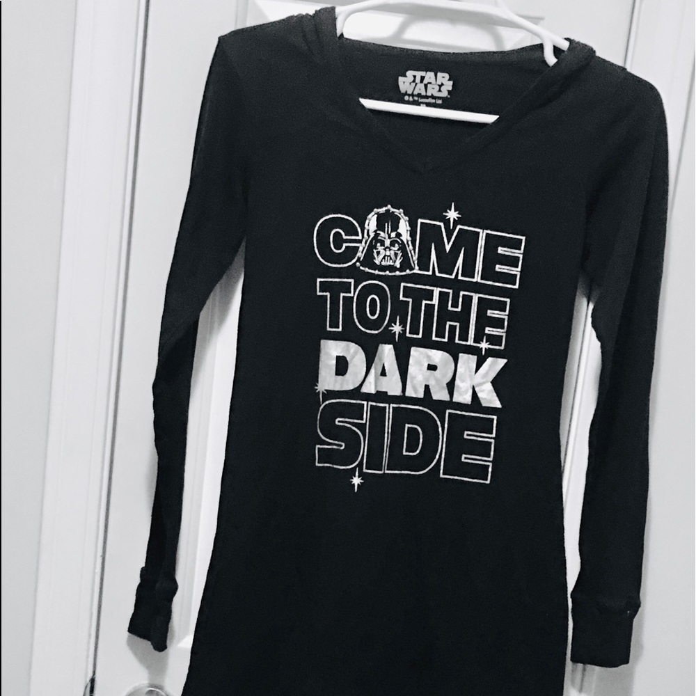 STAR WARS SLEEP SHIRT WITH HOOD  DARTH VADOR